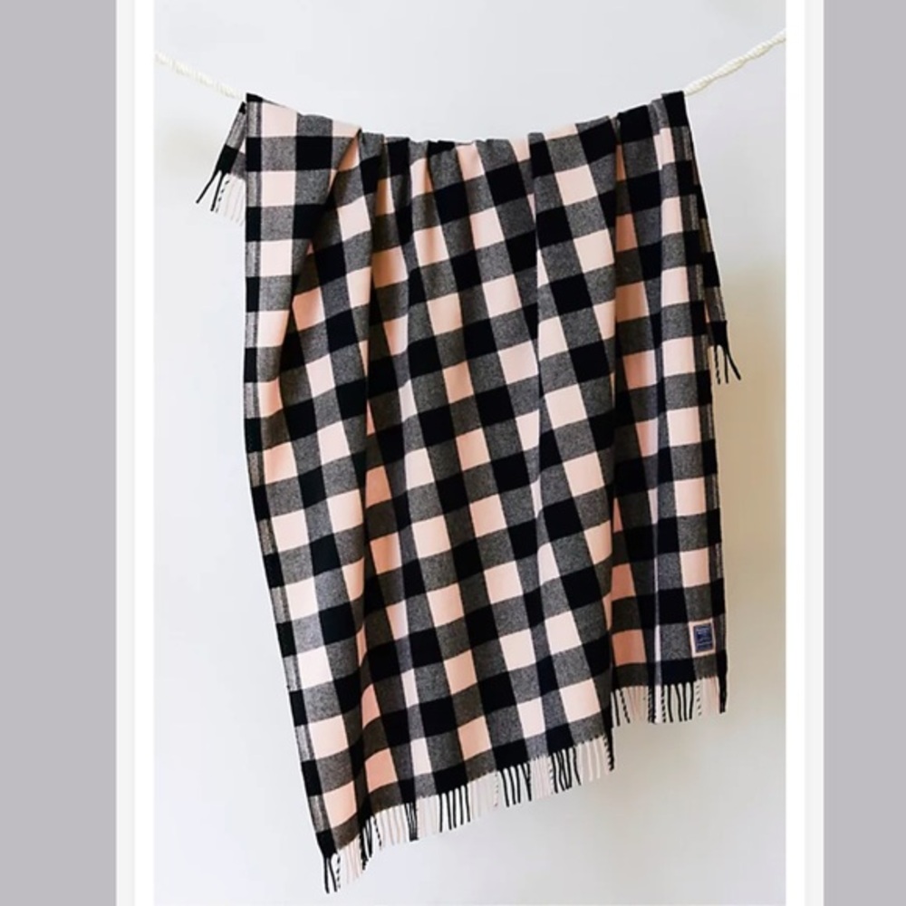 Free people-Faribault Buffalo Check Wool Throw
